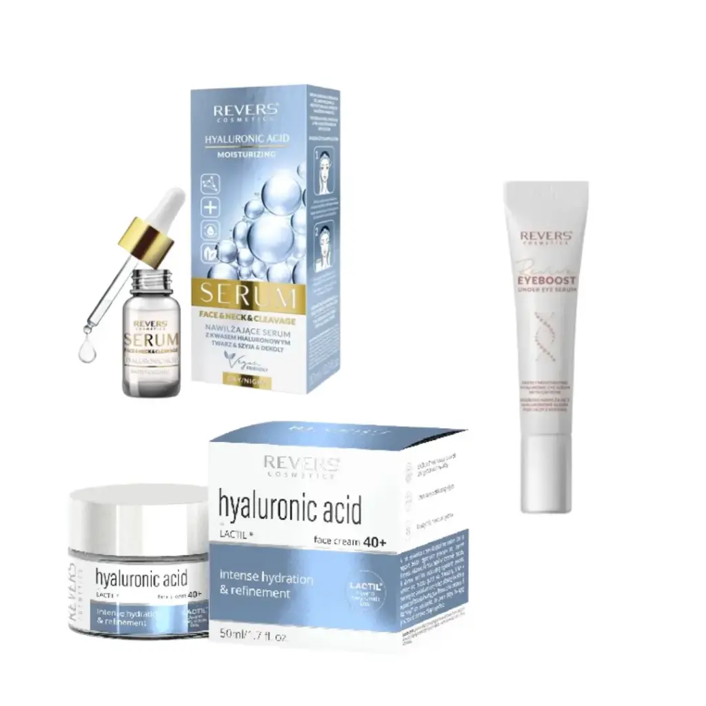 Σετ Περιποίησης Προσώπου & Ματιών 40+ με Υαλουρονικό (3 Προϊόντα)