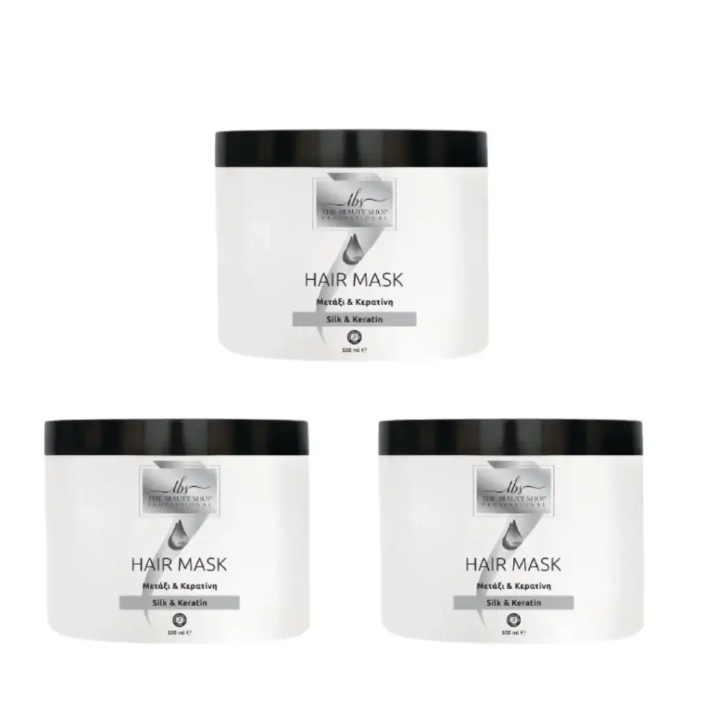​​Προσφορά 3 Μάσκες Μαλλιών Μετάξι Κερατίνη Των 500ml