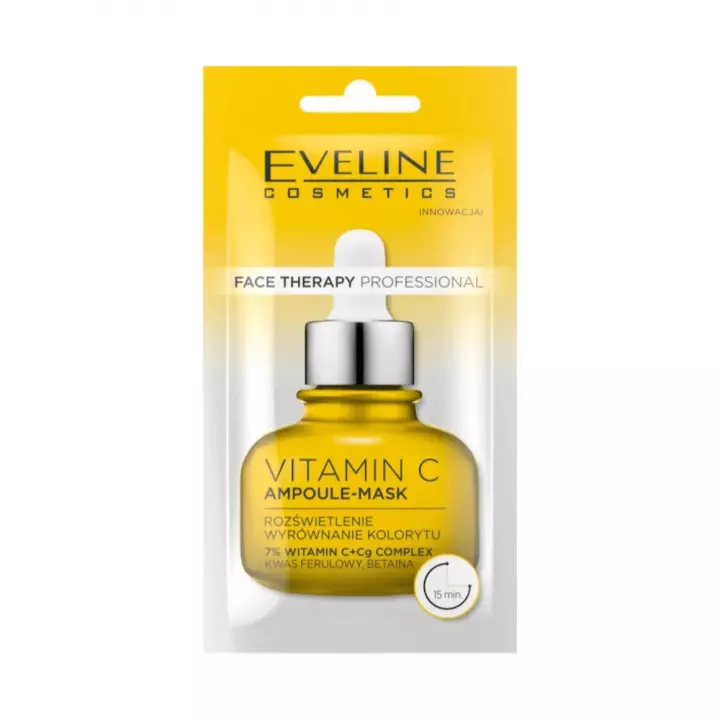 Eveline Θεραπεία Προσώπου Vitamin C Ampoule Mask για Λάμψη