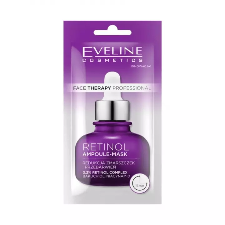 Eveline Θεραπεία Προσώπου Retinol Ampoule Mask για Αντιγήρανση