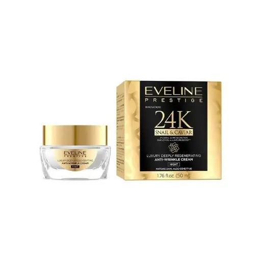EVELINE 24k Snail & Caviar Αντιρυτιδική Κρέμα Νύχτας 50ml