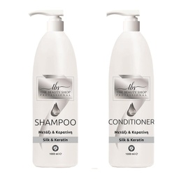 ​​​Σετ Μετάξι  Κερατίνη Σαμπουάν & Conditioner1lt